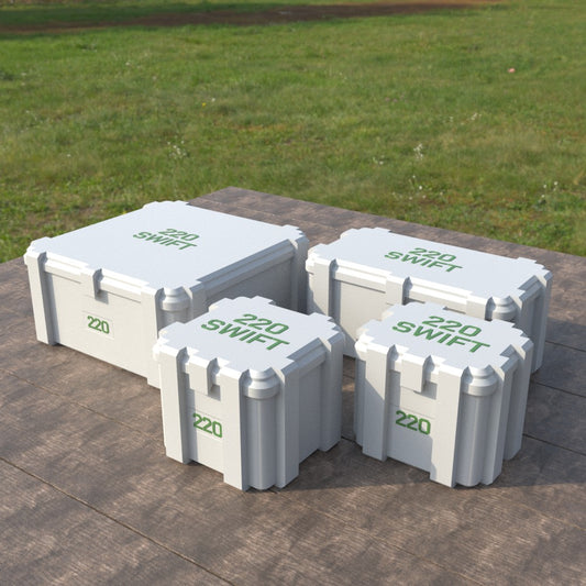 Filamelt Munitionsbox / .220 Swift / ‘Klappdeckel’ / Patronenbox, Ammo Box - 3D-Druck aus dem Westerwald