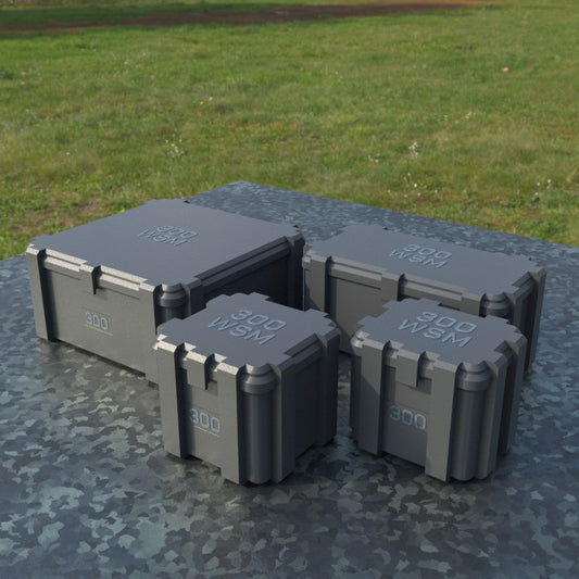 Filamelt Munitionsbox / .300 WSM / ‘Klappdeckel’ / Patronenbox, Ammo Box - 3D-Druck aus dem Westerwald