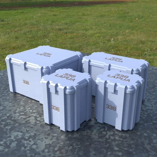 Filamelt Munitionsbox / .338 Lapua Magnum / ‘Klappdeckel’ / Patronenbox, Ammo Box - 3D-Druck aus dem Westerwald