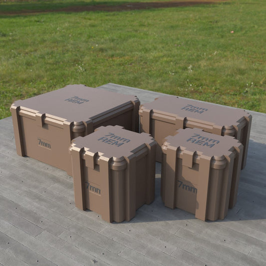 Filamelt Munitionsbox / 7mm Rem Mag / ‘Klappdeckel’ / Patronenbox, Ammo Box - 3D-Druck aus dem Westerwald