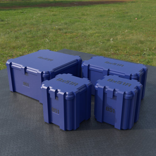 Filamelt Munitionsbox / 8x51R / ‘Klappdeckel’ / Patronenbox, Ammo Box - 3D-Druck aus dem Westerwald