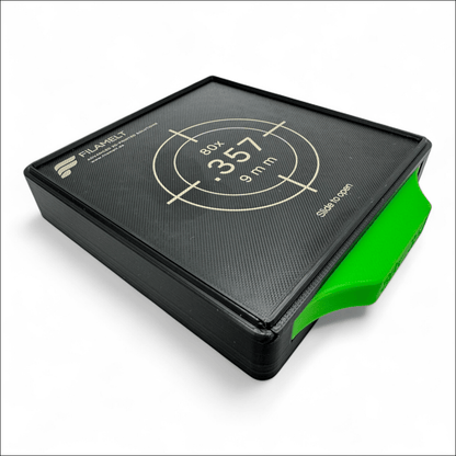 Diabolo-Box für 80x.357 / 9 mm – Praktisch stapelbar wiederverwendbar. Matchbox Grün Schießsport-Zubehör